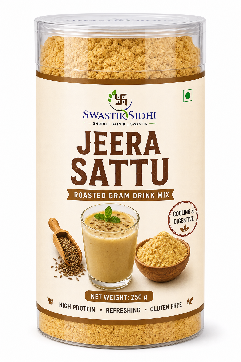 Swastik Sidhi Jeera Sattu Drink Mix 250g — Traditional Health Drink