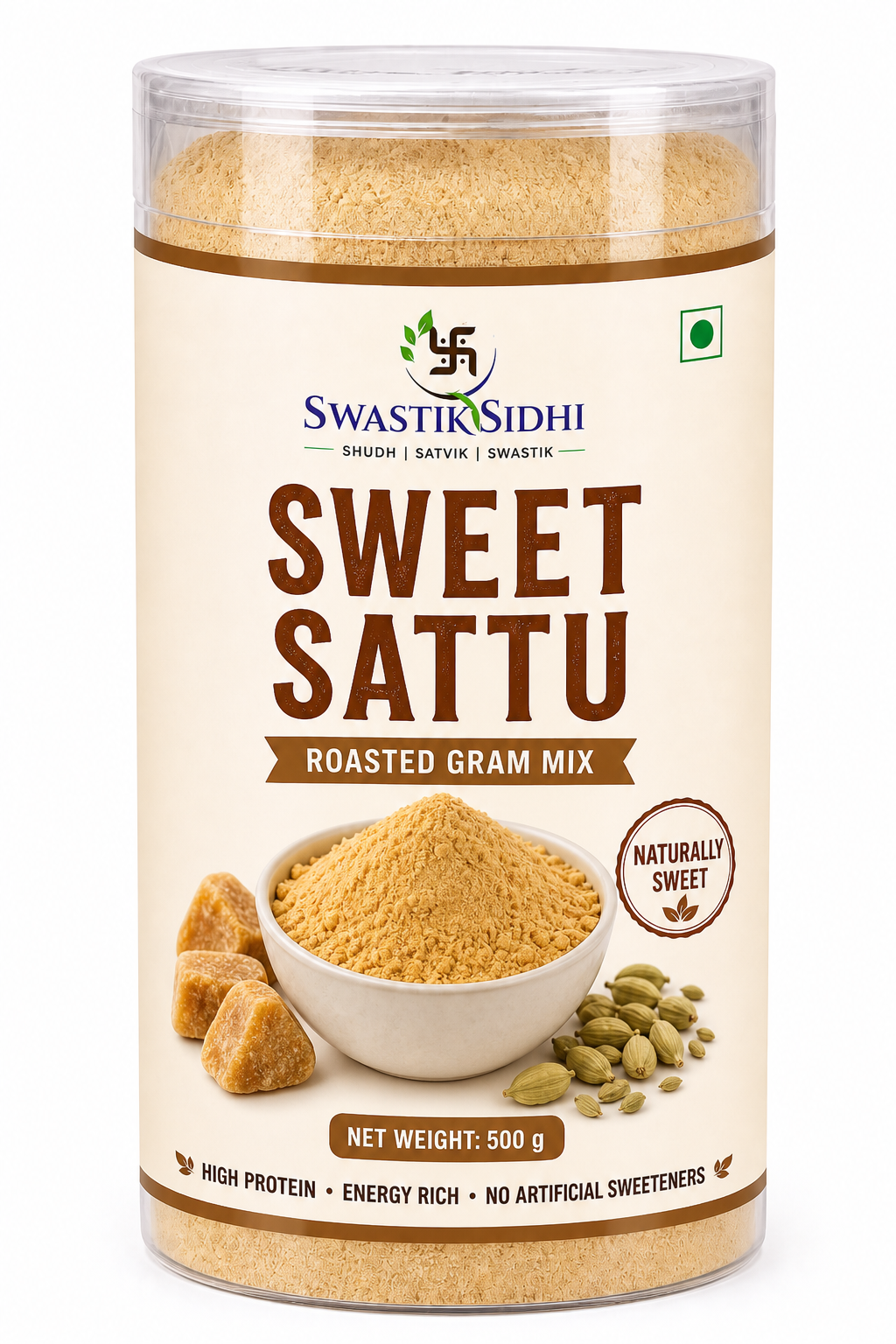 Swastik Sidhi Sweet Sattu Mix 500g — Healthy Breakfast Option